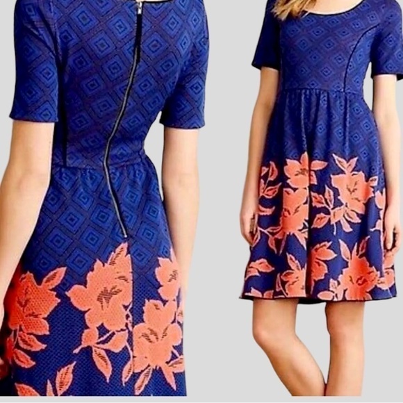 HD in Paris Retro Blushed Blooms Skater Dress Women’s XSP Whimsical - Picture 13 of 13